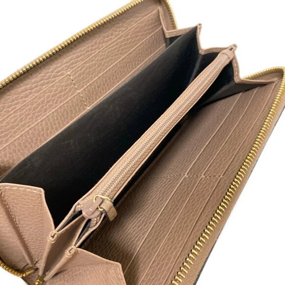 GUCCI GG Marmont Beige Dark Brown Pink Beige PVC Leather - 537-053125 - Picture 4 of 7